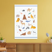 Animal Alphabet Kinderzimmer Kids Room Leinwanddruck (Insitu (Wohnzimmer))