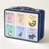 Animal Alphabet Metall Brotdose (Vorderseite)