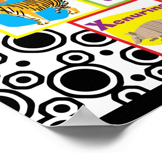 Animal Alphabet Poster (Ecke)