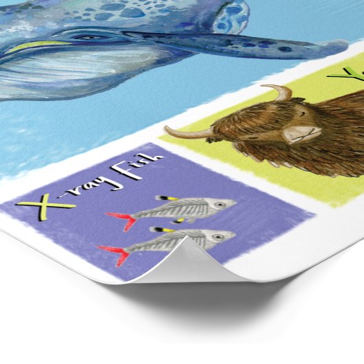 Animal Alphabet Poster (Ecke)