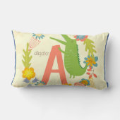 Animal Alphabet Series Alligator Lendenkissen (Rückseite)
