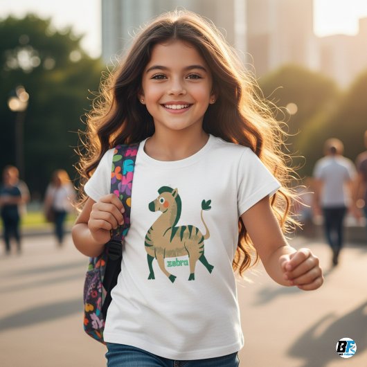 Animal Alphabet Z für Zebra Baby T-shirt