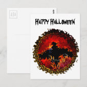 Animal Art Spooky Bat Postkarte (Vorne/Hinten)