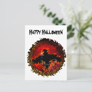 Animal Art Spooky Bat Postkarte