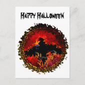 Animal Art Spooky Bat Postkarte (Vorderseite)