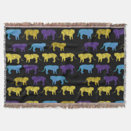 Animal Art Tigers Throw Blanket Decke