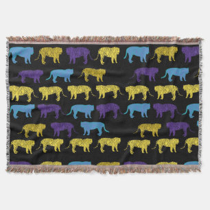 Animal Art Tigers Throw Blanket Decke