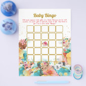 Animal Baby Bingo und Name Race Baby Shooting Game Flyer (Einzeln)