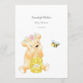 Animal Baby Names Girl Teddy Bear Card Programm (Rückseite)