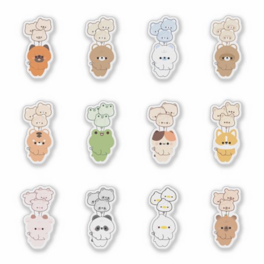 Animal Balloon Aufkleber (Vorderseite)