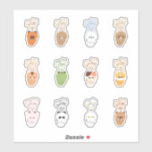 Animal Balloon Aufkleber (Blatt)