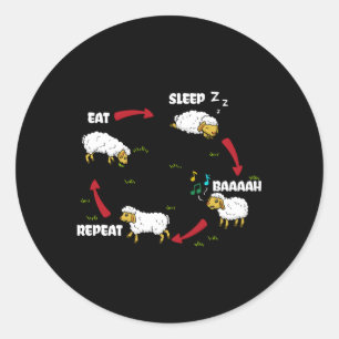 Animal Bauer Ranch Eigentümer Bauer Sheep Whispere Runder Aufkleber