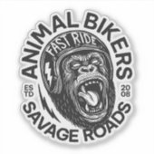 Animal Bikers Aufkleber (Vorderseite)