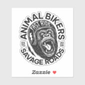 Animal Bikers Aufkleber (Blatt)