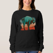 Animal Bison Illustration Sweatshirt (Vorderseite)