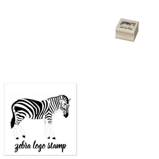Animal Black Zebra Gummistempel (Stempel)