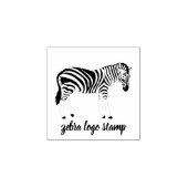 Animal Black Zebra Gummistempel (Prägung)