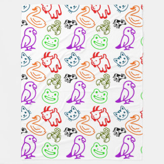 Animal Blanket Fleecedecke