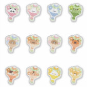 Animal Blume Bouquet Aufkleber (Vorderseite)