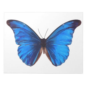 Animal Butterfly Insect Nature Morpho Blue Post-it Notizblock
