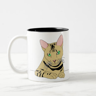 Animal Cat Niedlich Kitty Mao Pet Pose Zweifarbige Tasse