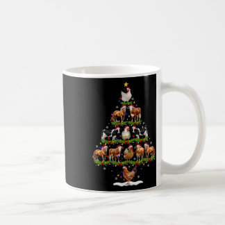 Animal Christmas Tree Lights Chicken Cow Goat Farm Kaffeetasse