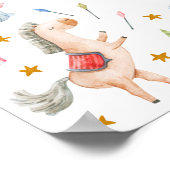 Animal Circus Karneval Geburtstagsfeier Begrüßungs Poster (Ecke)