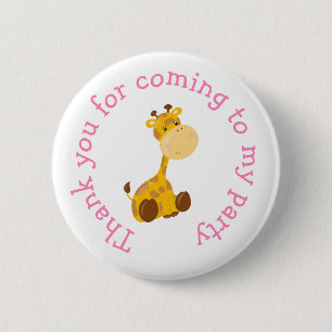 Animal Circus Train Kids 'Danke für das Kommen' Button