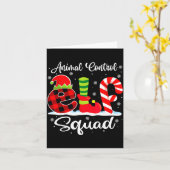Animal Control Elf Squad Christmas Officer Matchin Karte (Gelbe Blume)