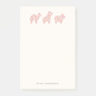 Animal Cookie Parade Kid's Post-it - Erdbeere Klebezettel