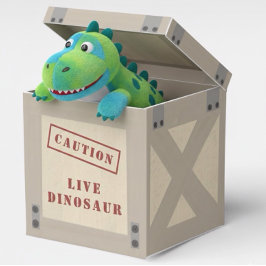 Animal Crate Dinosaur Jurassic Birthday Geschenkschachtel