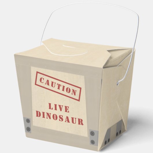 Animal Crate Dinosaur Jurassic Birthday Large Geschenkschachtel (Vorderseite)