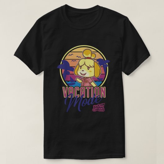 Animal Crossing New Horizons Isabelle Vacation Mod T-Shirt (Design vorne)