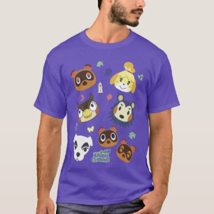Animal Crossing Süße Haustierfreunde Nintendo groß T-Shirt