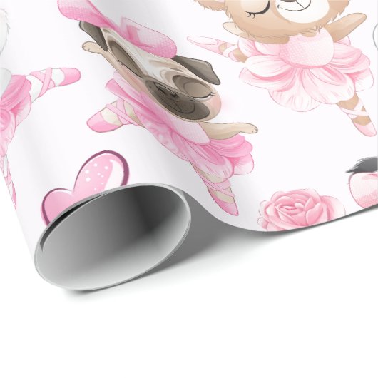 Animal Dancing Geschenkpapier (Rolleneckpunkt)