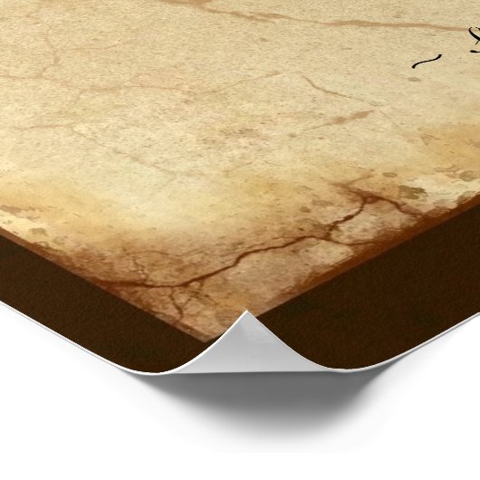 "Animal Decree" Pergament-Stil Poster (Ecke)