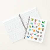 Animal Doodle Alphabet Notizblock (Innenseite)