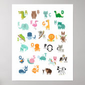 Animal Doodle Alphabet Poster (Vorne)