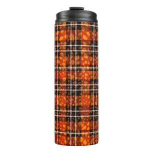 Animal Dots Kariert Mix Muster Nahtlose Kunst Thermosbecher