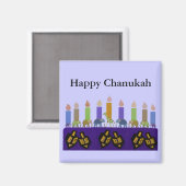 Animal Dreidel Hannukah Menorah Magnet (Vorderseite/Rückseite)