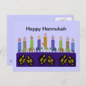 Animal Dreidel Hannukah Menorah Postkarten (Vorne/Hinten)