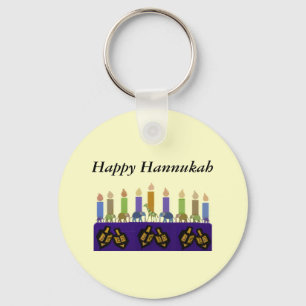 Animal Dreidel Hannukah Menorah Schlüsselanhänger