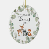 Animal Forest Big Brother Weihnachtsgeschenk Ornam Keramik Ornament (Rechts)