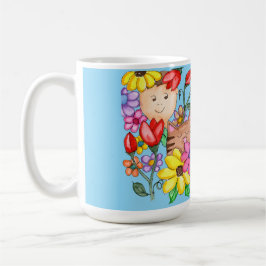 Animal Friends Among the Flowers Kaffeetasse