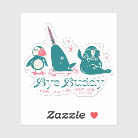 Animal Friends - Bye Buddy Hope You Find your Vate Aufkleber (Blatt)