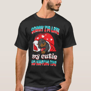 Animal Friends Puppy Ladybird Sorry I Am Late Wood T-Shirt