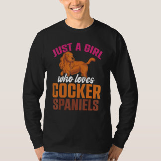 Animal  Girls Dog  Women Dog Owner Cocker Spaniel T-Shirt