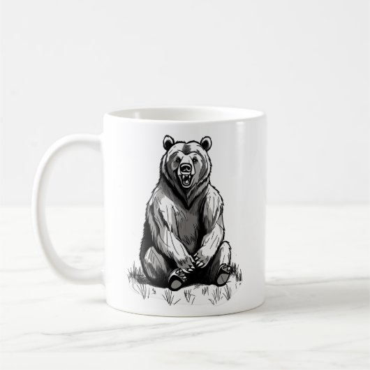 Animal Graphic Hello Bar Spaß, Funny Wildlife Kaffeetasse (Links)