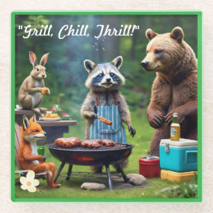 "Animal GRILLEN Squad" Glasuntersetzer