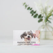Animal Groomer | Doggie Haircut Visitenkarte (Stehend Vorderseite)